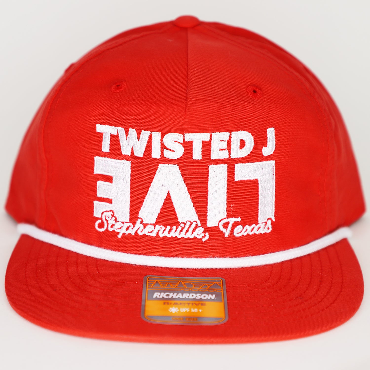 Upward Red w/ White Rope