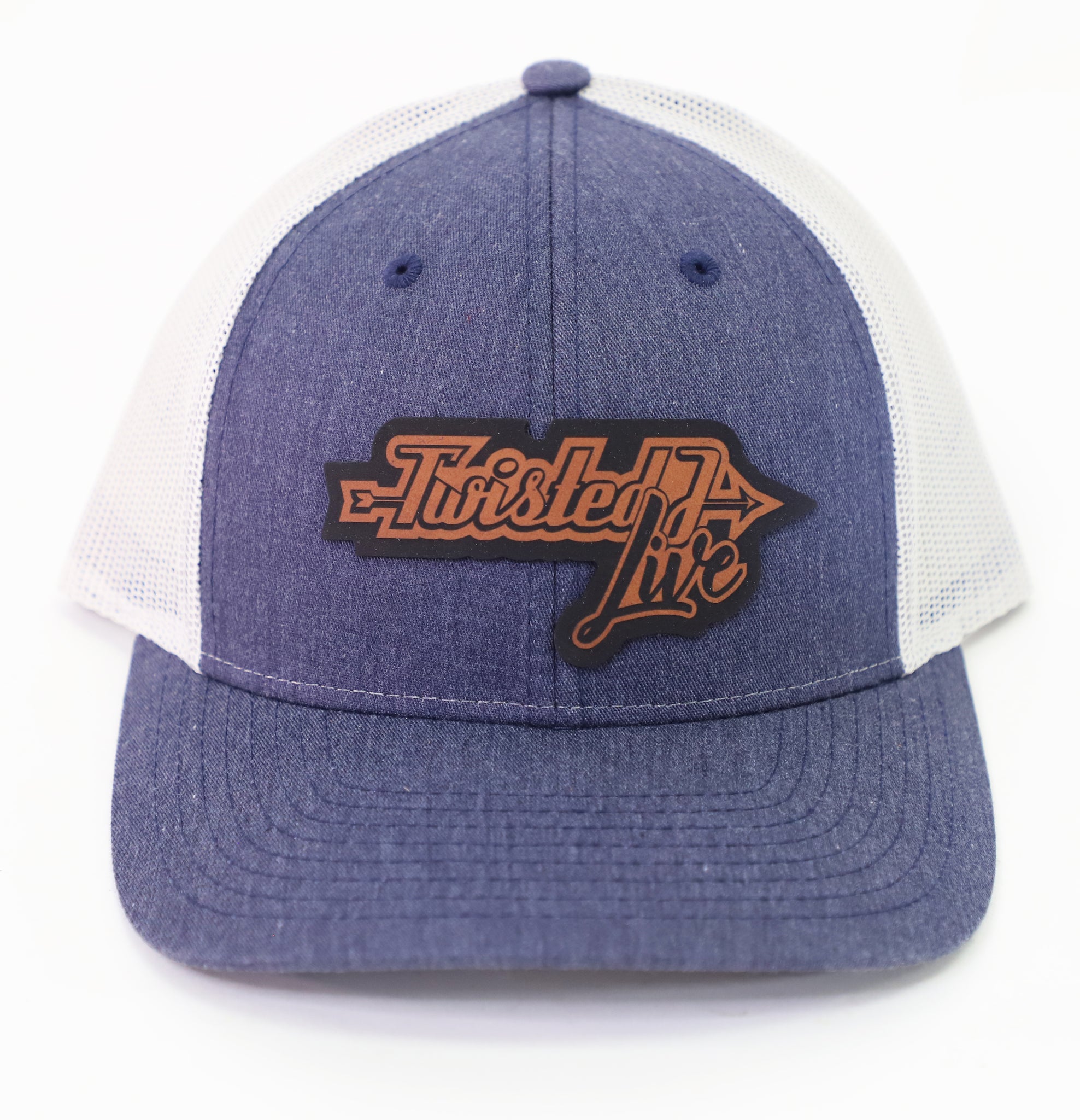 Leather Logo - Navy